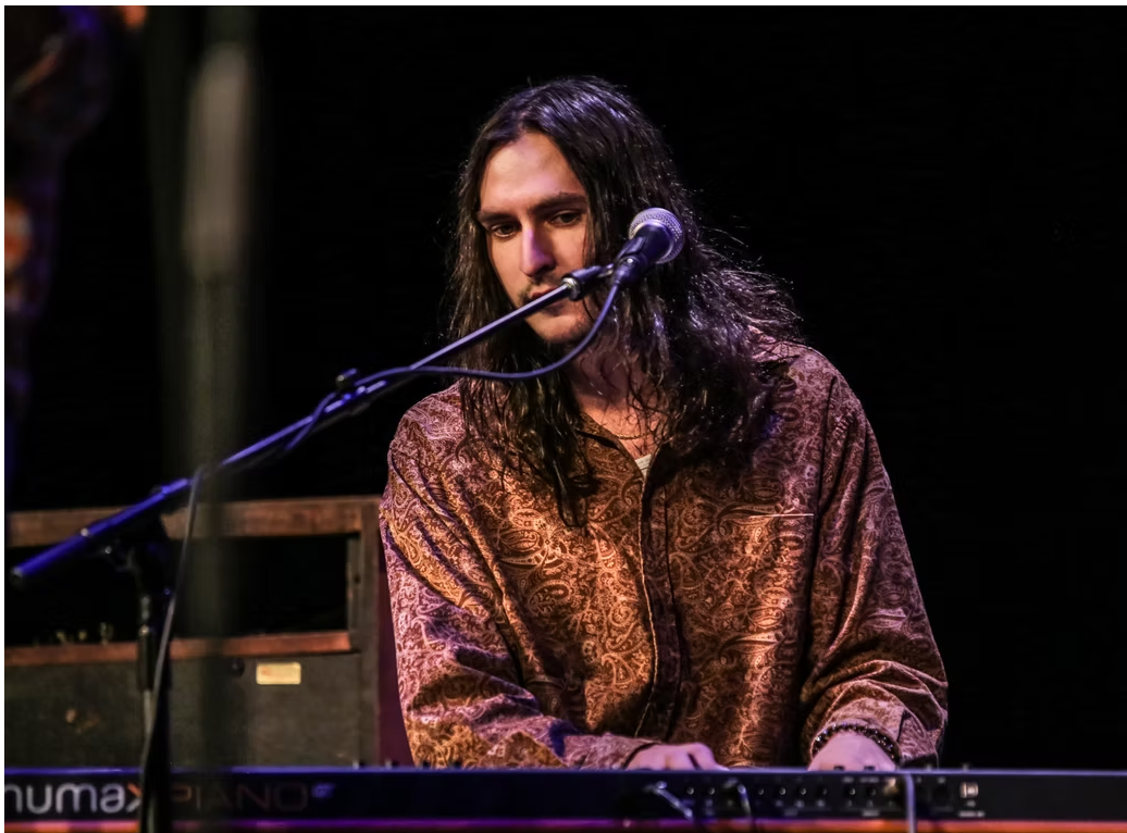 Ethan Hamlin performing live on keyboard